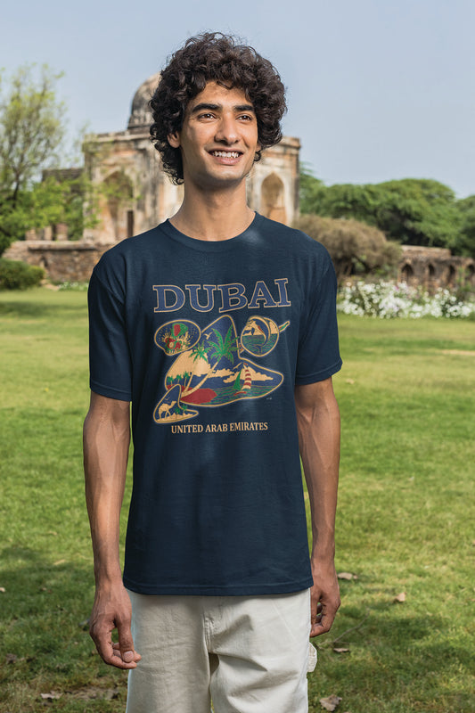 Men Dubai T-Shirt Maikling Manggas D-111