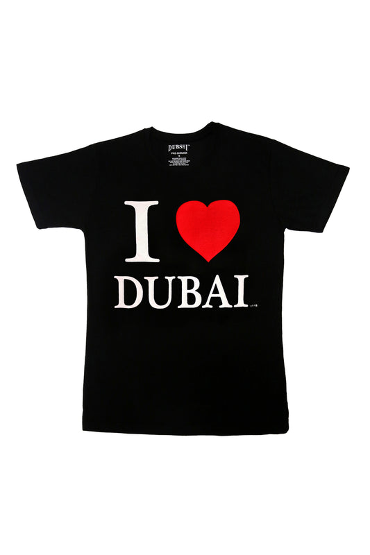 I Love Dubai Men T-Shirt With White Print