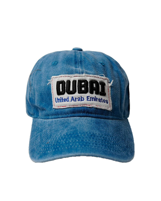 Dubai Cap Embroidery Dark Blue