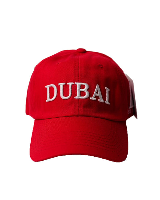 Dubai Cap Embroidery Red