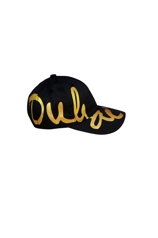 Dubai Adjustable Cap Black/Gold Drop Name