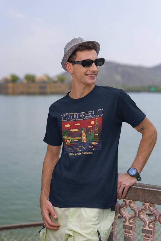 Men Dubai T-Shirt Maikling Manggas D-105