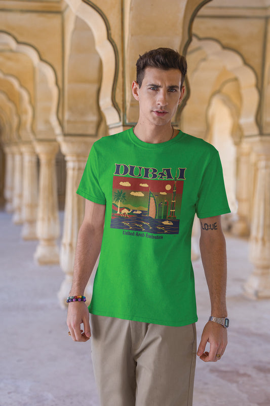 Men Dubai T-Shirt Maikling Manggas D-105