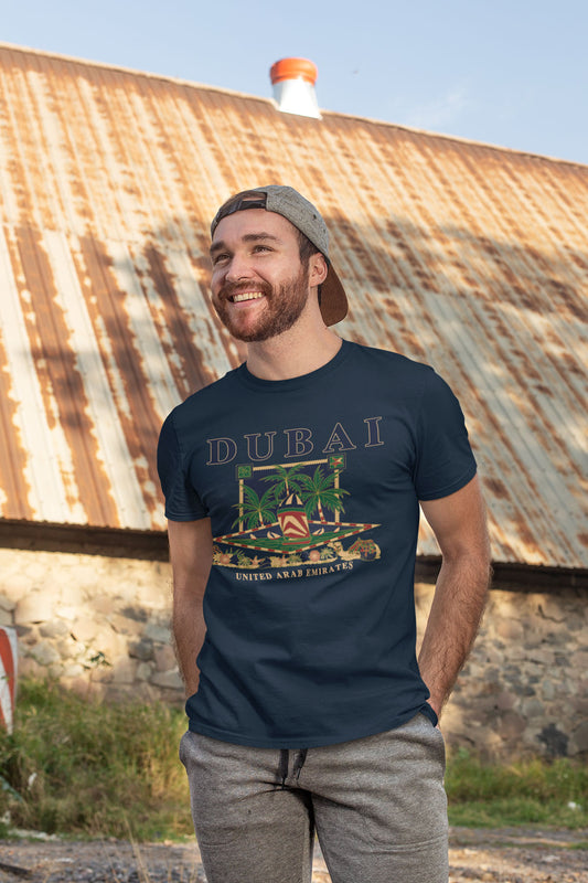 Men Dubai T-Shirt Maikling Manggas D-80