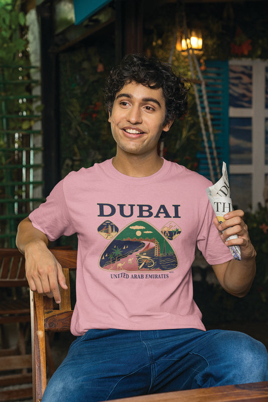 Men Dubai T-Shirt Maikling Manggas D-116