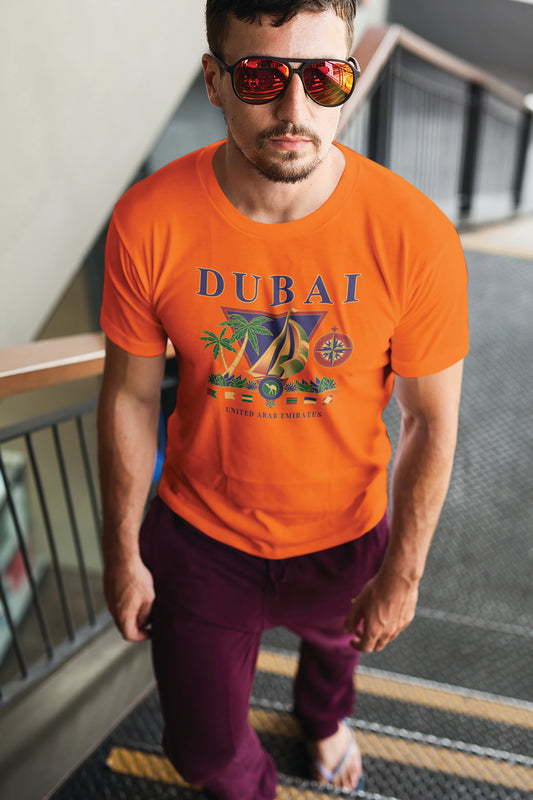 Men Dubai T-Shirt Maikling Manggas D-79