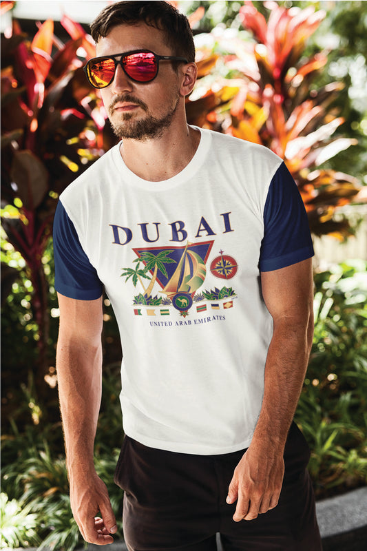 Men Dubai T-Shirt Maikling Manggas D-79