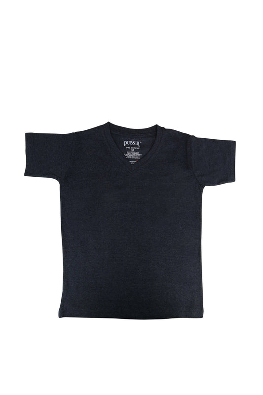 Kids Charcoal Vneck T-Shirt