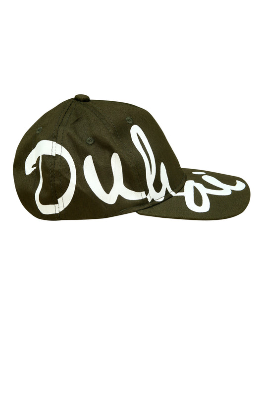 Dubai Adjustable Cap Olive/White Drop Name