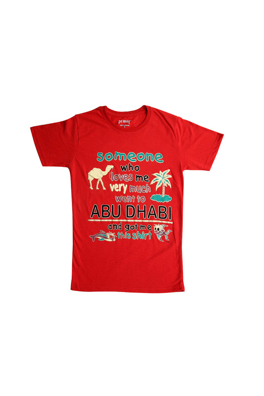 Unisex Abu-Dhabi T-Shirt Short Sleeve D-70