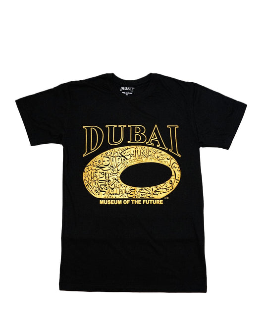 Dubai T-Shirt Black Gold D-216