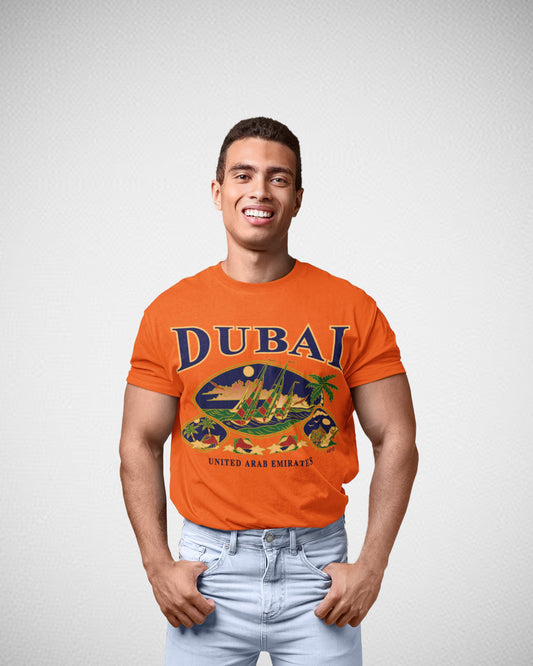 Men Dubai T-Shirt Maikling Manggas D-113