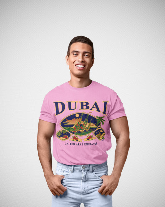 Men Dubai T-Shirt Maikling Manggas D-113