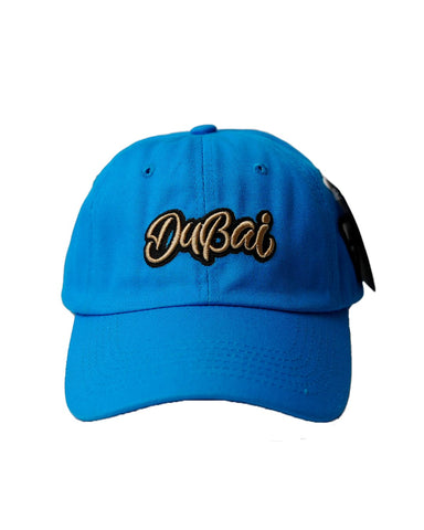 Dubai Cap Embroidery Light Blue
