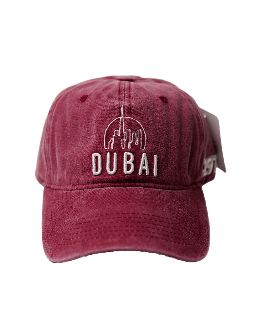 Dubai Cap Embroidery Maroon