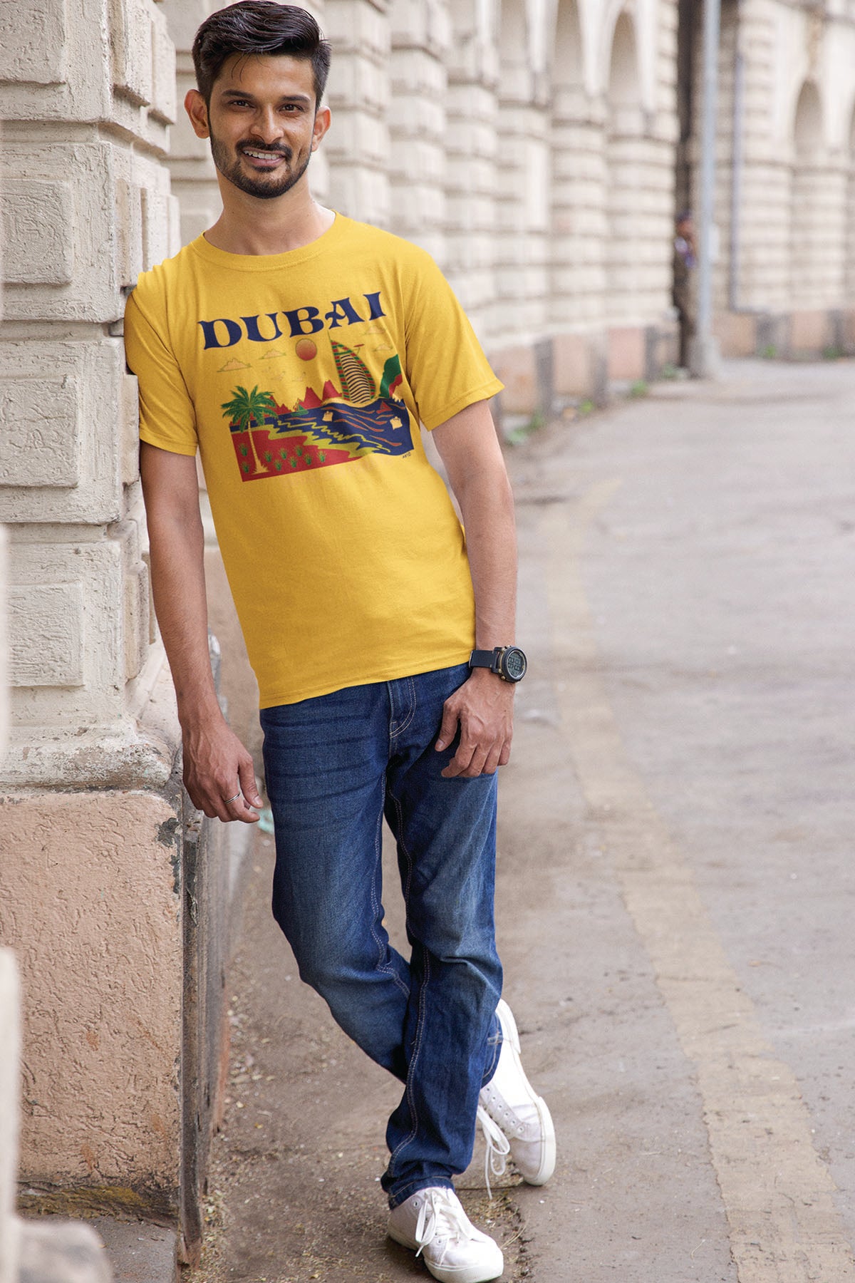 Men Dubai T-Shirt Maikling Manggas D-151