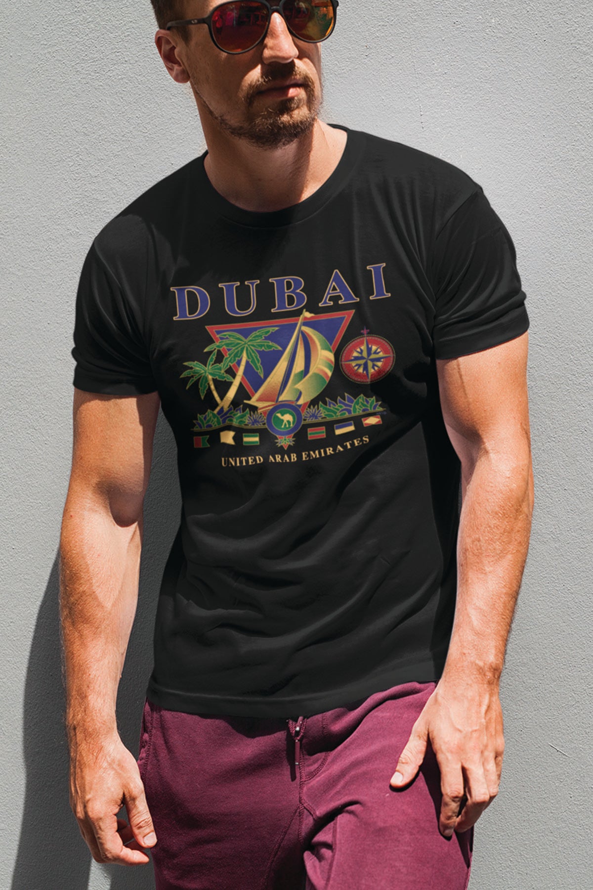 Men Dubai T-Shirt Maikling Manggas D-79