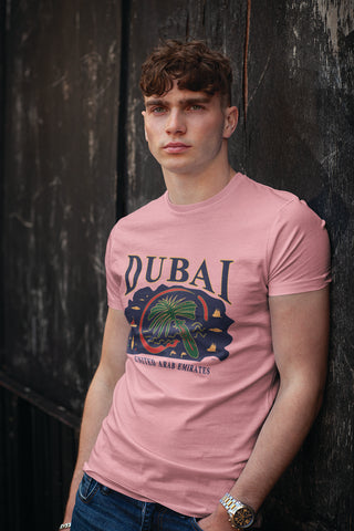 Men Dubai T-Shirt Maikling Manggas D-99
