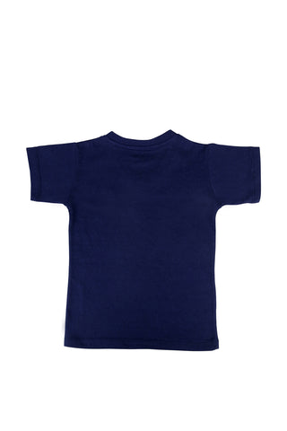 Kids Navy Blue Vneck T-Shirt