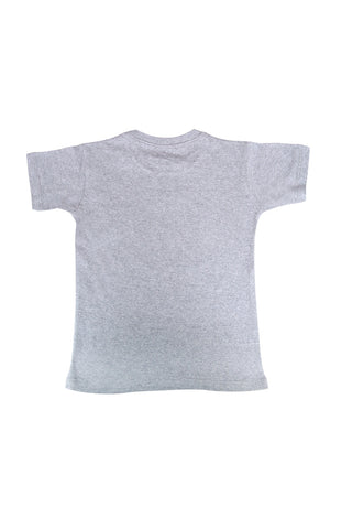 Kids Heather Grey Round Neck with Pocket