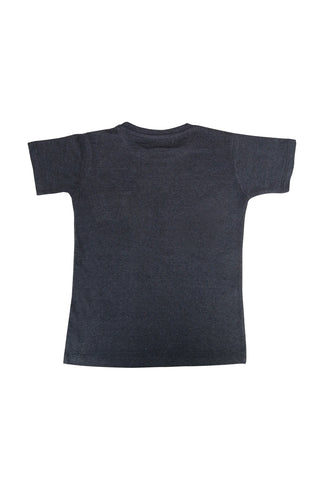 Kids Charocal Round Neck with Pocket