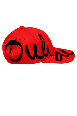 Dubai Adjustable Cap Red/Black Drop Name