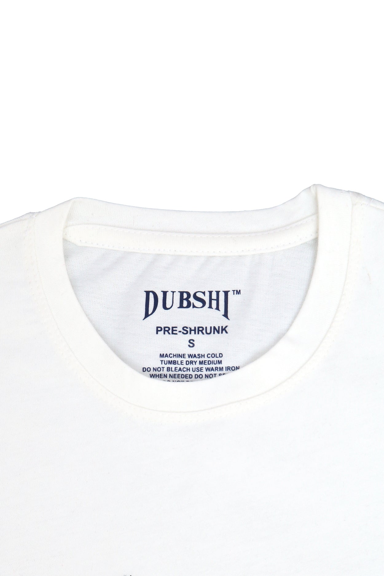 Unisex Casual T-Shirt White Blue (USA-22)