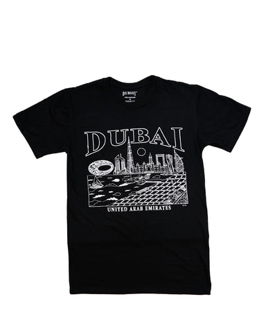 Dubai T-Shirt Black Gold D-196