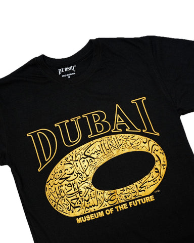 Dubai T-Shirt Black Gold D-216