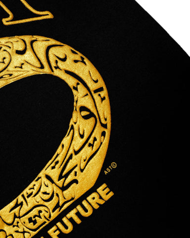 Dubai T-Shirt Black Gold D-216
