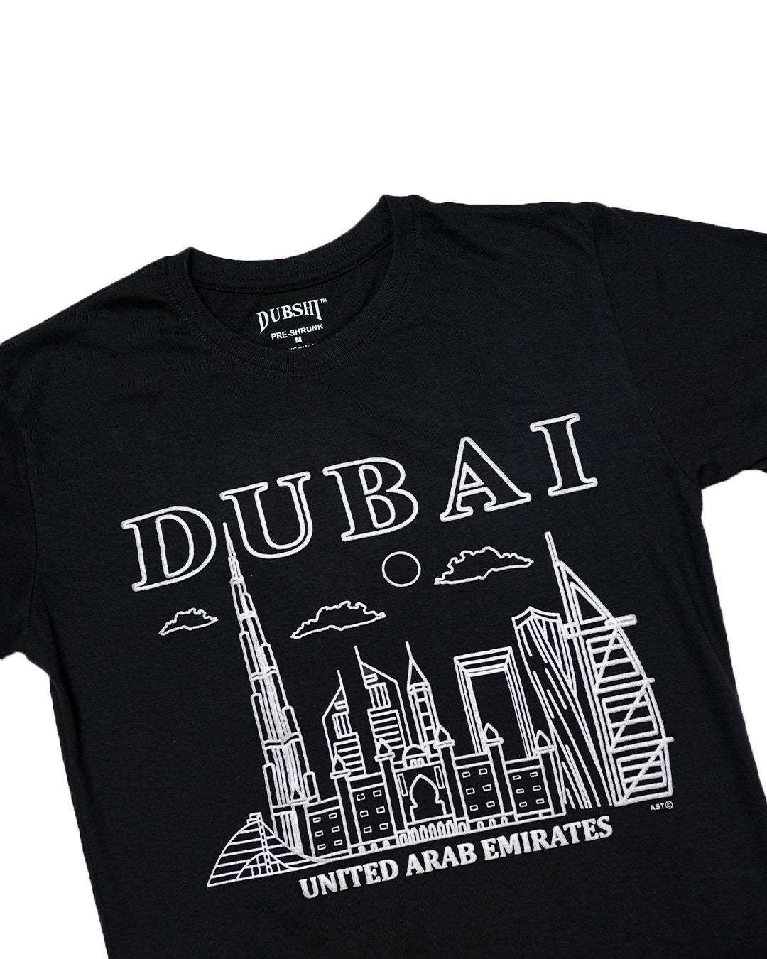 Dubai T-Shirt Black Gold D-101