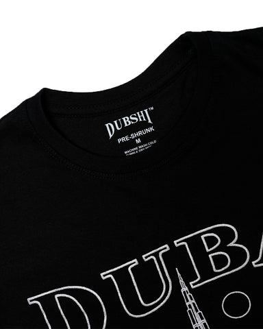 Dubai T-Shirt Black Gold D-196