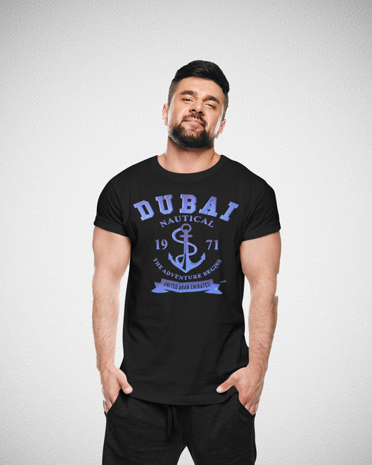 Men Dubai T-Shirt Short Sleeve  Rainbow D-06B