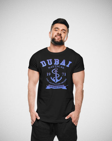 Men Dubai T-Shirt Maikling Manggas Rainbow D-06B