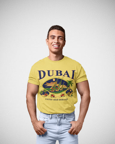 Men Dubai T-Shirt Maikling Manggas D-113
