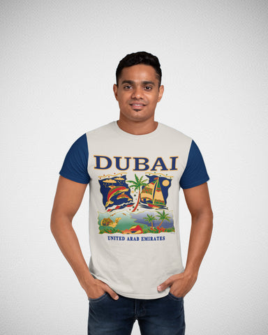 Men Dubai T-Shirt Maikling Manggas D-114