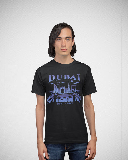 Men Dubai T-shirt Short Sleeve  Rainbow D-150B