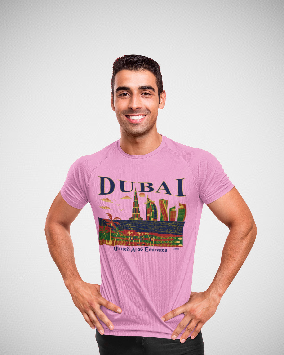 Men Dubai T-shirt Short Sleeve D - 157