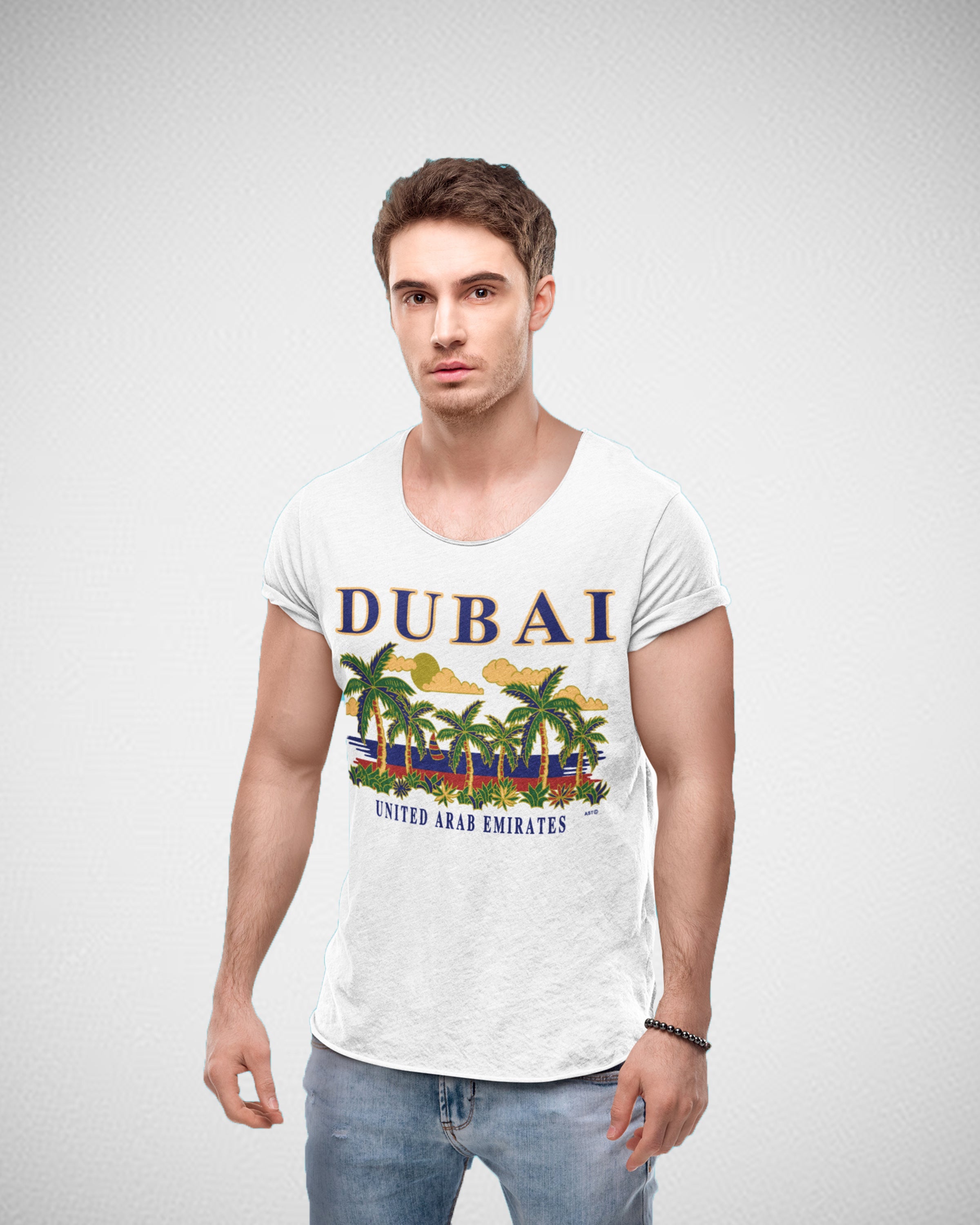 Men Dubai T-Shirt Maikling Manggas D-72